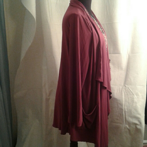 Effortless Style S Open front Cardigan Small Lagenlook Flowy Drapey Layered Look - Picture 4 of 7